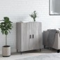 vidaXL Aparador de madera de ingeniería gris Sonoma 69,5x34x90 cm vidaXL Aparador de madera de ingeniería gris Sonoma 69,5x34x90 cm