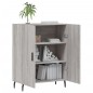 vidaXL Aparador de madera de ingeniería gris Sonoma 69,5x34x90 cm vidaXL Aparador de madera de ingeniería gris Sonoma 69,5x34x90 cm