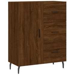 vidaXL Aparador de madera de ingeniería marrón roble 69,5x34x90 cm