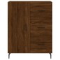 vidaXL Aparador de madera de ingeniería marrón roble 69,5x34x90 cm vidaXL Aparador de madera de ingeniería marrón roble 69,5x34x90 cm
