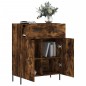 vidaXL Aparador de madera de ingeniería roble ahumado 69,5x34x90 cm
