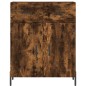vidaXL Aparador de madera de ingeniería roble ahumado 69,5x34x90 cm