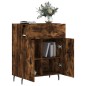 vidaXL Aparador de madera de ingeniería roble ahumado 69,5x34x90 cm