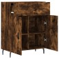 vidaXL Aparador de madera de ingeniería roble ahumado 69,5x34x90 cm