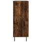 vidaXL Aparador de madera de ingeniería roble ahumado 69,5x34x90 cm