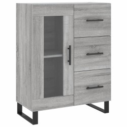 vidaXL Aparador de madera de ingeniería gris Sonoma 69,5x34x90 cm