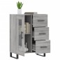 vidaXL Aparador de madera de ingeniería gris Sonoma 69,5x34x90 cm vidaXL Aparador de madera de ingeniería gris Sonoma 69,5x34x90 cm