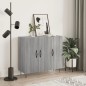 vidaXL Aparador de madera de ingeniería gris Sonoma 90x34x80 cm vidaXL Aparador de madera de ingeniería gris Sonoma 90x34x80 cm