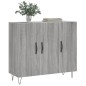 vidaXL Aparador de madera de ingeniería gris Sonoma 90x34x80 cm vidaXL Aparador de madera de ingeniería gris Sonoma 90x34x80 cm