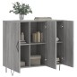vidaXL Aparador de madera de ingeniería gris Sonoma 90x34x80 cm vidaXL Aparador de madera de ingeniería gris Sonoma 90x34x80 cm