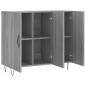 vidaXL Aparador de madera de ingeniería gris Sonoma 90x34x80 cm vidaXL Aparador de madera de ingeniería gris Sonoma 90x34x80 cm