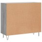 vidaXL Aparador de madera de ingeniería gris Sonoma 90x34x80 cm vidaXL Aparador de madera de ingeniería gris Sonoma 90x34x80 cm