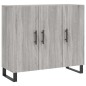 vidaXL Aparador de madera de ingeniería gris Sonoma 90x34x80 cm vidaXL Aparador de madera de ingeniería gris Sonoma 90x34x80 cm