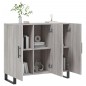 vidaXL Aparador de madera de ingeniería gris Sonoma 90x34x80 cm vidaXL Aparador de madera de ingeniería gris Sonoma 90x34x80 cm