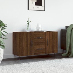 vidaXL Aparador de madera de ingeniería roble marrón 100x36x60 cm