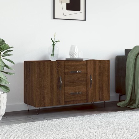 vidaXL Aparador de madera de ingeniería roble marrón 100x36x60 cm