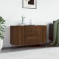 vidaXL Aparador de madera de ingeniería roble marrón 100x36x60 cm vidaXL Aparador de madera de ingeniería roble marrón 100x36x60 cm