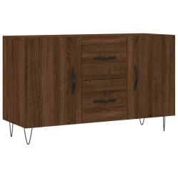 vidaXL Aparador de madera de ingeniería roble marrón 100x36x60 cm