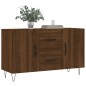 vidaXL Aparador de madera de ingeniería roble marrón 100x36x60 cm vidaXL Aparador de madera de ingeniería roble marrón 100x36x60 cm