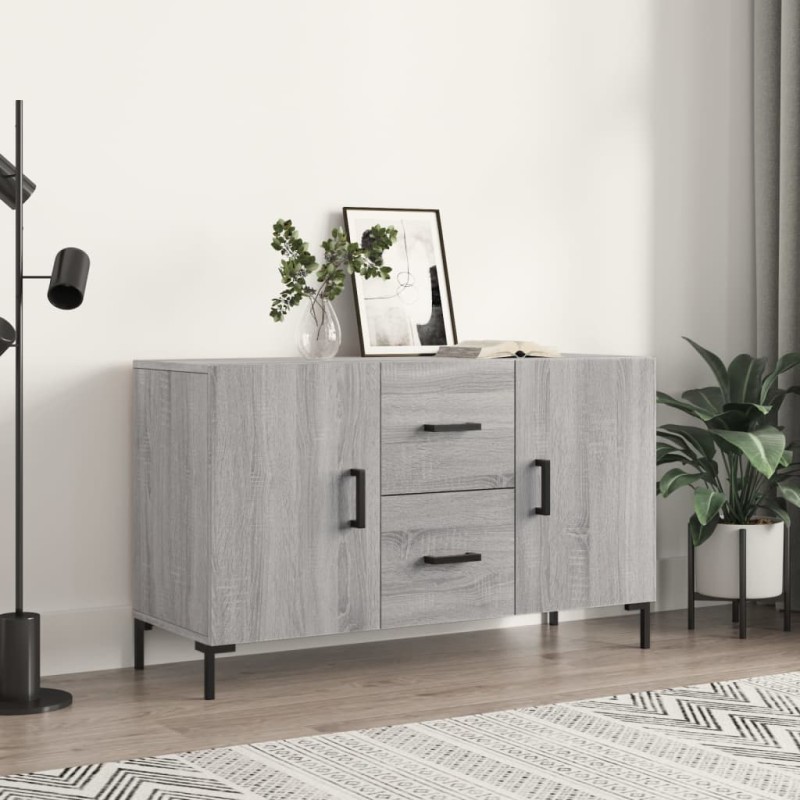 vidaXL Aparador de madera de ingeniería gris Sonoma 100x36x60 cm vidaXL Aparador de madera de ingeniería gris Sonoma 100x36x60 cm