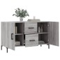 vidaXL Aparador de madera de ingeniería gris Sonoma 100x36x60 cm vidaXL Aparador de madera de ingeniería gris Sonoma 100x36x60 cm