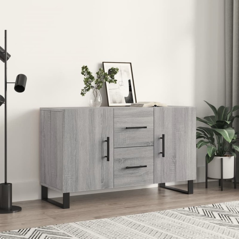 vidaXL Aparador de madera de ingeniería gris Sonoma 100x36x60 cm vidaXL Aparador de madera de ingeniería gris Sonoma 100x36x60 cm