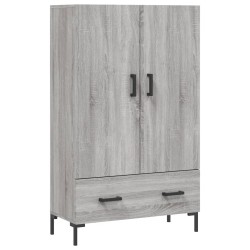 vidaXL Aparador alto madera de ingeniería gris Sonoma 69,5x31x115 cm