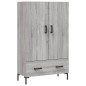 vidaXL Aparador alto madera de ingeniería gris Sonoma 69,5x31x115 cm vidaXL Aparador alto madera de ingeniería gris Sonoma 69,5x31x115 cm