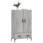 vidaXL Aparador alto madera de ingeniería gris Sonoma 69,5x31x115 cm vidaXL Aparador alto madera de ingeniería gris Sonoma 69,5x31x115 cm