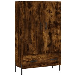 vidaXL Aparador alto madera de ingeniería roble ahumado 69,5x31x115 cm