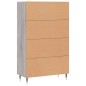vidaXL Aparador alto madera de ingeniería gris Sonoma 69,5x31x115 cm vidaXL Aparador alto madera de ingeniería gris Sonoma 69,5x31x115 cm