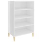 vidaXL Aparador de madera contrachapada blanco brillante 57x35x90 cm vidaXL Aparador de madera contrachapada blanco brillante 57x35x90 cm