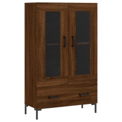 vidaXL Aparador alto madera de ingeniería roble marrón 69,5x31x115 cm