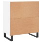 vidaXL Aparadores 3 uds madera contrachapada blanco vidaXL Aparadores 3 uds madera contrachapada blanco