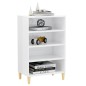 vidaXL Aparador de madera contrachapada blanco brillante 57x35x90 cm vidaXL Aparador de madera contrachapada blanco brillante 57x35x90 cm
