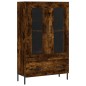 vidaXL Aparador alto madera de ingeniería roble ahumado 69,5x31x115 cm vidaXL Aparador alto madera de ingeniería roble ahumado 69,5x31x115 cm