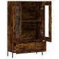vidaXL Aparador alto madera de ingeniería roble ahumado 69,5x31x115 cm vidaXL Aparador alto madera de ingeniería roble ahumado 69,5x31x115 cm