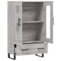 vidaXL Aparador alto madera de ingeniería gris Sonoma 69,5x31x115 cm