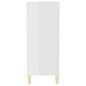 vidaXL Aparador de madera contrachapada blanco brillante 57x35x90 cm vidaXL Aparador de madera contrachapada blanco brillante 57x35x90 cm