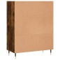 vidaXL Estantería madera de ingeniería roble ahumado 69,5x32,5x90 cm vidaXL Estantería madera de ingeniería roble ahumado 69,5x32,5x90 cm