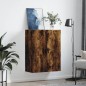 vidaXL Armario de pared roble ahumado 69,5x34x90 cm vidaXL Armario de pared roble ahumado 69,5x34x90 cm
