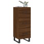 vidaXL Aparador madera de ingeniería marrón roble 34,5x34x90 cm vidaXL Aparador madera de ingeniería marrón roble 34,5x34x90 cm
