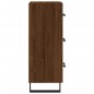 vidaXL Aparador madera de ingeniería marrón roble 34,5x34x90 cm vidaXL Aparador madera de ingeniería marrón roble 34,5x34x90 cm