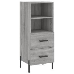 vidaXL Aparador madera de ingeniería gris Sonoma 34,5x34x90 cm
