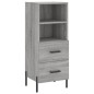 vidaXL Aparador madera de ingeniería gris Sonoma 34,5x34x90 cm vidaXL Aparador madera de ingeniería gris Sonoma 34,5x34x90 cm
