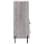 vidaXL Aparador madera de ingeniería gris Sonoma 34,5x34x90 cm vidaXL Aparador madera de ingeniería gris Sonoma 34,5x34x90 cm
