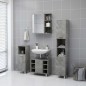 vidaXL Armario espejo baño contrachapada gris hormigón 62,5x20,5x64 cm vidaXL Armario espejo baño contrachapada gris hormigón 62,5x20,5x64 cm
