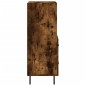 vidaXL Aparador madera de ingeniería roble ahumado 34,5x34x90 cm vidaXL Aparador madera de ingeniería roble ahumado 34,5x34x90 cm
