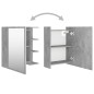 vidaXL Armario espejo baño contrachapada gris hormigón 62,5x20,5x64 cm vidaXL Armario espejo baño contrachapada gris hormigón 62,5x20,5x64 cm