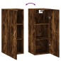 vidaXL Armario de pared roble ahumado 34,5x34x90 cm vidaXL Armario de pared roble ahumado 34,5x34x90 cm